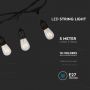 VT-7135 LED STRING LIGHT WITH EU PLUG & 10 E27 HOLDERS, IP54