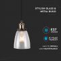 VT-7140 E27 GLASS PENDANT LIGHT-TRANSPARENT