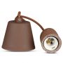 VT-7668 E27 CONCRETE PENDANT LIGHT-BROWN