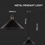 VT-7424 VINTAGE METAL PENDANT LIGHT-BLACK-E27