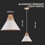 VT-7425 ALUMINUM PENDANT LIGHT-WHITE-E27