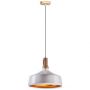 VT-7545 WOODEN TOP IRON PENDANT LIGHT-WHITE-E27