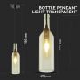 VT-7558 BOTTLE PENDANT LIGHT-E14 HOLDER-TRANSPARENT