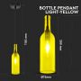 VT-7558 BOTTLE PENDANT LIGHT-E14 HOLDER-YELLOW