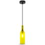 VT-7558 BOTTLE PENDANT LIGHT-E14 HOLDER-YELLOW