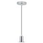 VT-7338 E27 CHROME METAL CUP PENDANT LIGHT-GREY