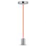 VT-7338 E27 CHROME METAL CUP PENDANT LIGHT-ORANGE