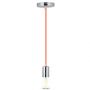 VT-7338 E27 CHROME METAL CUP PENDANT LIGHT-ORANGE