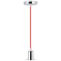 VT-7338 E27 CHROME METAL CUP PENDANT LIGHT-RED