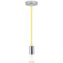 VT-7338 E27 CHROME METAL CUP PENDANT LIGHT-YELLOW