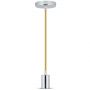 VT-7338 E27 CHROME METAL CUP PENDANT LIGHT-BEIGE