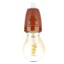 VT-799 PORCELAIN LAMP HOLDER(E27) FITTING-BROWN