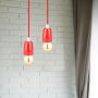 VT-7998 HIGH FREQUENCY PORCELAIN LAMP E27 HOLDER-RED