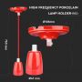 VT-7998 HIGH FREQUENCY PORCELAIN LAMP E27 HOLDER-RED