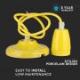 VT-7998 HIGH FREQUENCY PORCELAIN LAMP E27 HOLDER-YELLOW