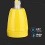 VT-7998 HIGH FREQUENCY PORCELAIN LAMP E27 HOLDER-YELLOW