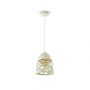 VT-7200 MATT WHITE PENDANT LIGHT WITH WHITE CANOPY-E27