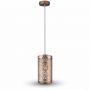 VT-7131 CHAMPAGNE GOLD PENDANT LIGHT WITH GOLD CANOPY-E27