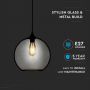 VT-7302 GLOBE GLASS PENDANT LIGHT -TRANSPARENT D:300-E27