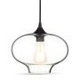 VT-7229 GLOBE GLASS PENDANT LIGHT -TRANSPARENT D:280-E27