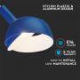 VT-7100 E14 PLASTIC PENDANT LAMPHOLDER WITH SLIDE ALUMINUM LAMPSHADE-BLUE