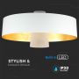 VT-7666 7W LED PENDANT LIGHT(ACRYLIC)-WHITE LAMPSHADE 4000K