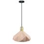 VT-7323 PASTEL WOODEN PRISM PINK PENDANT LIGHT(E27) D:320*270MM