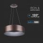 VT-25-1D 20W LED SURFACE SMOOTH PENDANT LIGHT 3000K-COFFEE COLOR,DIMMABLE