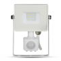 VT-10-S 10W SMD PIR SENSOR FLOODLIGHT SAMSUNG CHIP 4000K WHITE BODY