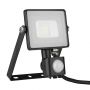 VT-10-S 10W SMD PIR SENSOR FLOODLIGHT SAMSUNG CHIP 6400K BLACK BODY