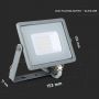 VT-20 20W Naswietlacz LED SMD / Chip SAMSUNG / Barwa:3000K / Obudowa: Szara