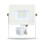 VT-20-S 20W Naswietlacz LED SMD z czujnikiem ruchu / Chip SAMSUNG / Barwa:6400K / Obudowa: Biala