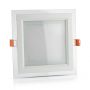 VT-602G 6W GLASS LED PANELS 3000K SQUARE