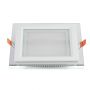 VT-602G 6W GLASS LED PANELS 3000K SQUARE