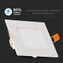 VT-1207 12W LED PREMIUM PANEL 4000K SQUARE