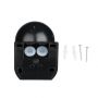 VT-8028 PIR WALL SENSOR WITH MOVING HEAD BLACK, IP44 (MAX:400W LED)