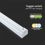 VT-8-43 40W LED BATTEN FITTING-127CM SAMSUNG CHIP CCT:3 IN 1, 5 YRS WTY