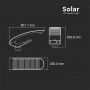 VT-130W 20W Solarna lampa parkowa 40W / Obudowa: Biala / Barwa:6400K