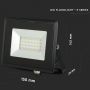VT-4021 20W Naswietlacz LED SMD / Barwa:6500K / Obudowa: Czarna