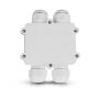 VT-871 WHITE 4 PIN WATER PROOF TERMINAL BLOCK -CABLE DIAMETER(8-12mm),IP68