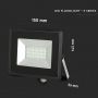 VT-4021 20W GREEN LED FLOODLIGHTS BLACK BODY