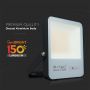 VT-49161 100W LED FLOODLIGHT 3000K BLACK BODY GREY GLASS 150LM/W