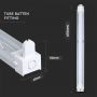 VT-16010 LED TUBE FITTINGS 60CM BATTEN FITTING IP20