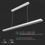 VT-7-61 60W LED LINEAR HANGING LIGHT(NON LINKABLE) SAMSUNG CHIP 4000K-WHITE