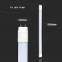 VT-1577 22W T8 LED PLASTIC TUBE NON ROTATABLE-150CM 6400K G13