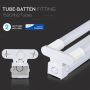 VT-15024 DOUBLE BATTEN FITTING-150CMX2 WITH 22Wx2 SAMSUNG LED TUBES 4000K