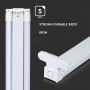 VT-15024 DOUBLE BATTEN FITTING-150CMX2 WITH 22Wx2 SAMSUNG LED TUBES 4000K