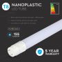 VT-1612 12W T8 LED PLASTIC TUBE NON-ROTATABLE-120CM 4000K G13(160LM/WATT)