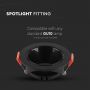 VT-931 GU10 FITTING ROUND BLACK FRAME+BLACK REFLECTOR