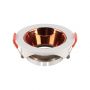 VT-931 GU10 FITTING ROUND WHITE FRAME+ROSE GOLD REFLECTOR